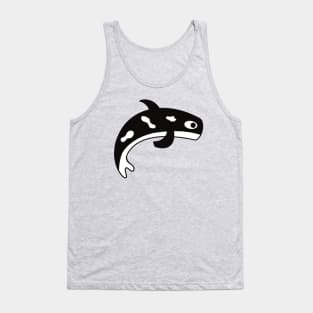 Cute Kawaii Killer Whale (Orca) Tank Top